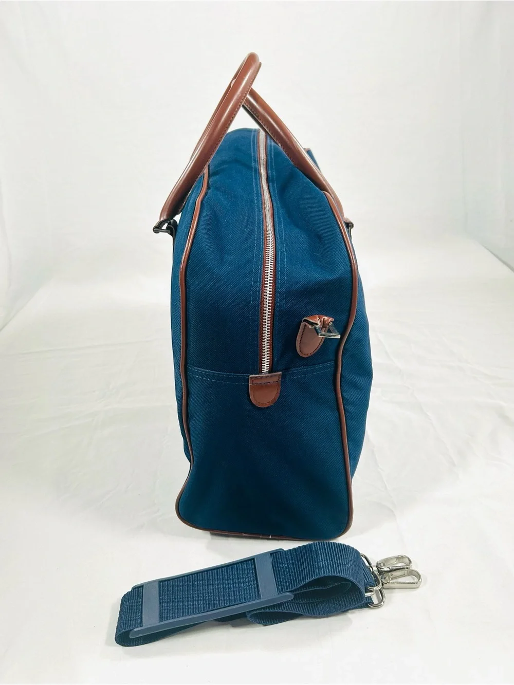 Vintage Polo Ralph Lauren Duffle Bag with Prominent Brown Embroidered Pony Logo